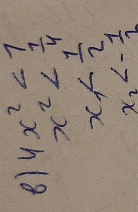 B) 4x^2< 1; г) 1/4-x+x^2>0.