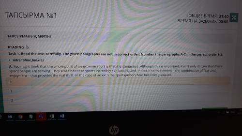 Help Read the text carefully The given paragraphs are not in correct order Number the paragraphs A C