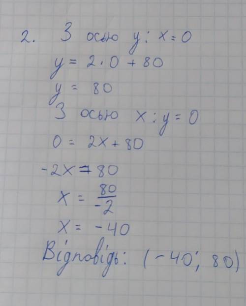 (ОТВЕТ ОБЕЗАТЕЛЬНО НА УКРАИНСКОМ) 1. Функцію задано формулою у = 1,5 – 0,5х для цілих значень аргуме