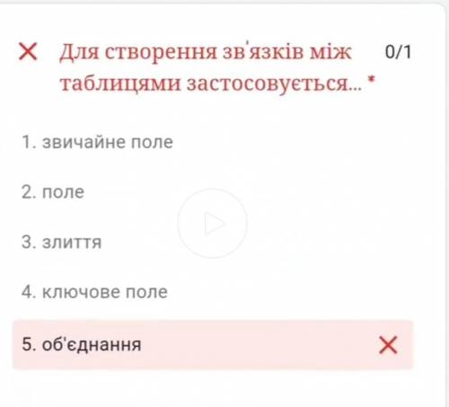 Для створення зв'язків між таблицями застосовується...(виберіть правильну відповідь)​