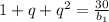 1+q+q^2=\frac{30}{b_1}