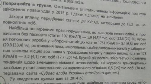 За які з них неповнолітні мають відповідати на загальних підставах?​