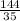 \frac{144}{35}