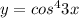 y = {cos}^{4} 3x