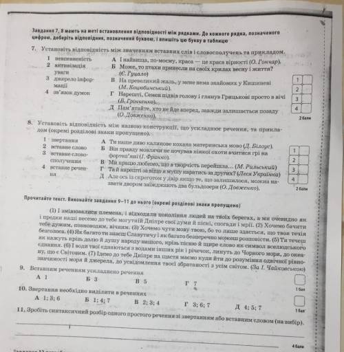 Контрольная работа 5 Речення зі звертаннями. вставними словами !))​