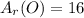 A_r(O)=16