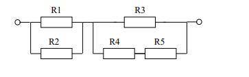 Uобщ.`= 40 В,R1 = 8 кОм,R2 = 2 кОм,R3 = 4 кОмR4 = 2кОм,R5 = 4 кОм.Найти:Rобщ., Iобщ.,U1, U2, U3, U4,