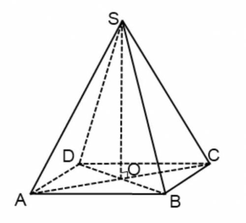 Дана правильная четырехугольная пирамида . Найдите бокове ребро пирамиды, если AB=8, SO=7.
