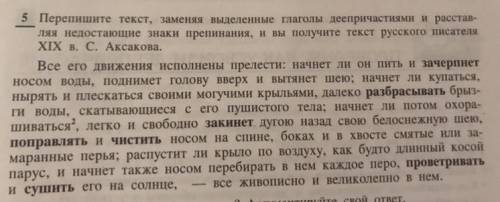 Перепишите текст, заменяя выделеные глаголы деепричастиями и расставляя недостающие знаки препинания