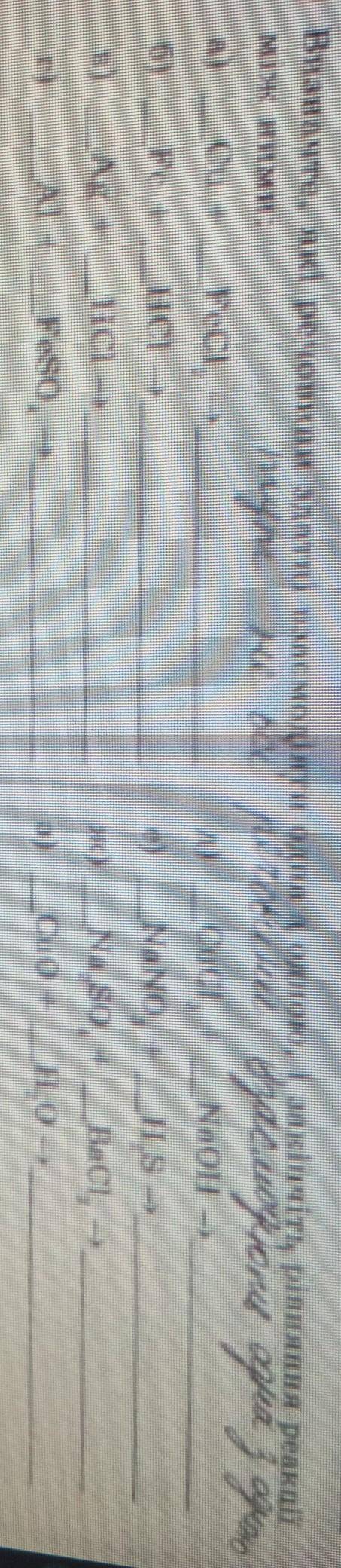 ​ Визначте які речовини здатні взаємодіяти одна з одною і закінчіть рівня ння реакції між ними(не вс