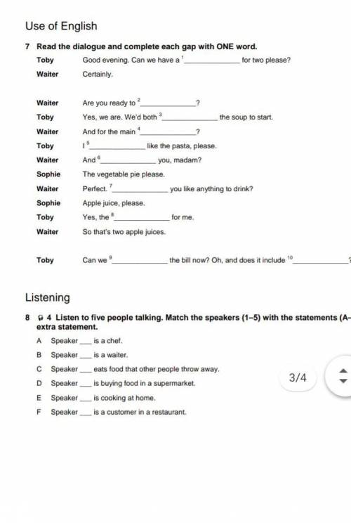 Solutions Third edition Unit 4 Progres test A​