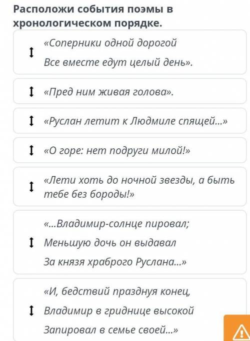 Поэма А.С. Пушкина «Руслан и Людмила». Урок 2 «Соперники одной дорогойВсе вместе едут целый день».«П