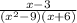 \frac{x - 3}{( {x}^{2} - 9)(x + 6)}