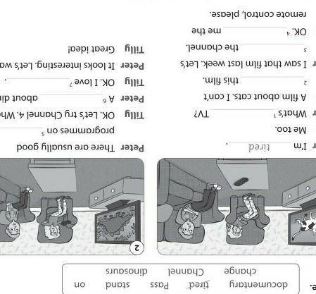 Everyday English 13 Write.documentary ,changeChanneld baskePetersonTilly Me tooPeter WhatsTilly A fi