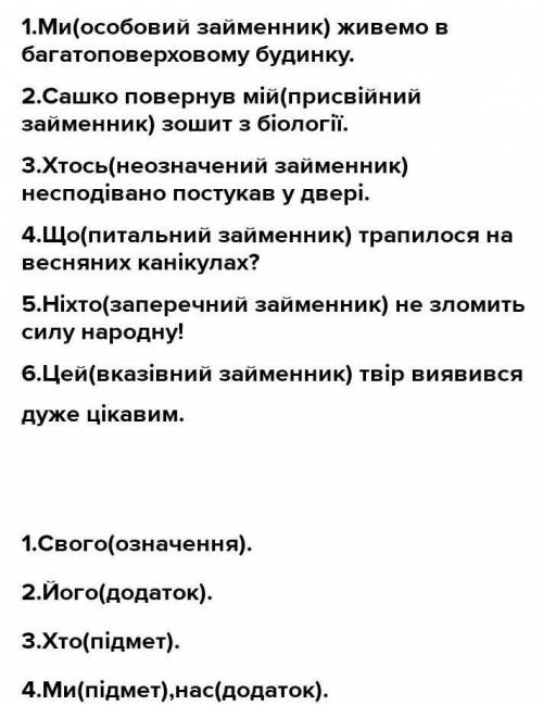 Прочитай прислів’я. поясни їх значення. Випиши займенники, які вказують на: а) предмет; б) ознаку; в