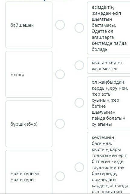 Сөздерді анықтамасымен сәйкестендір. помагите ✌​буду благодарна ❤❤❤