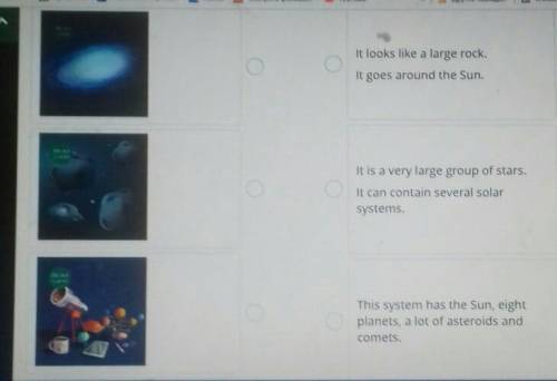 Read and connect the sentences with pictures. Number of connections: 4It looks like a large rockIt g