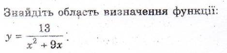 Знайдіть область визначення функції ​