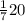 \frac17}{20}