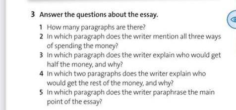 How many paragraphs are there? in which paragraph does the writer mention all three ways the money?