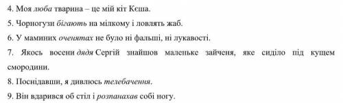 Замініть виділені слова іншими, що найбільше підходять за змістом. Запишіть відредаговані речення.4.