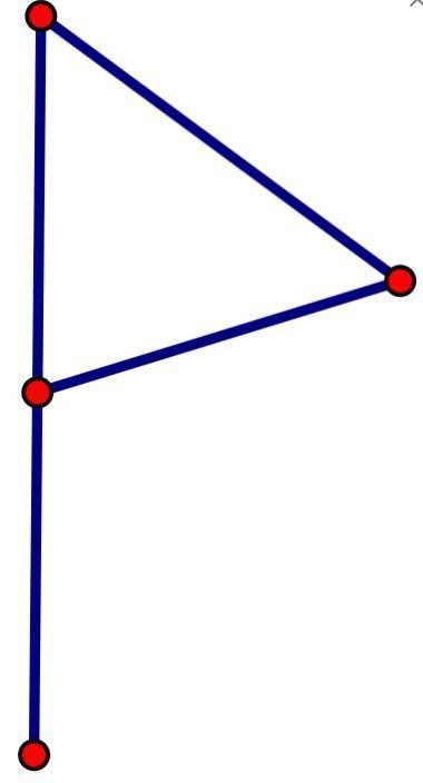 На рисунке изображен граф. Заполните таблицу: а) сколько у него вершин; б) сколько у него ребер; в)