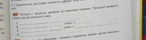 Складіть і запишіть речення за по даними схемами, Присудки вживайте у формі дієслів минулого часу​