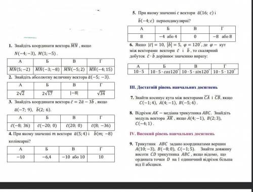 ВЕКТОРИ НА площинідуже тре всі бали відаю аж іть хоч деякі​