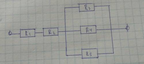 R1,2,3,4,5 = 2 ОмНайти R (общая)​