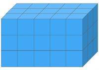 Фигура была составлена из одинаковых кубиков, а затем положили на неё сверху ещё две такие же фигуры