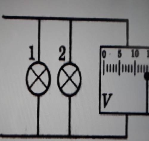 2. Визначте, чому дорівнює напруга в лампі 1, зображеній на рис.? * 112о: 5 10 15Будь ласка можете м
