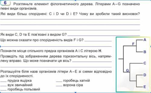 Робота з філогенетичним деревом