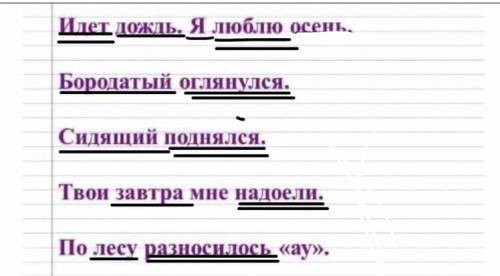 Определите главные члены предложения. (ПОДЛЕЖАЩЕЕ И СКАЗУЕМОЕ )