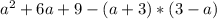 a^{2}+6a+9-(a+3)*(3-a)