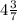 4 \frac{3}{7}