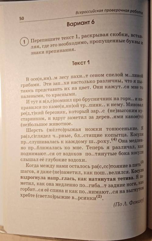 Перепишите текст, раскрывая скобки, вставляя, где это необходимо, пропущенные буквы и знаки припинпн