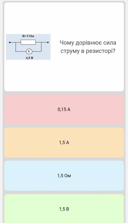 Чему равна сила тока в резисторе?​