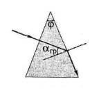 за решение с рисунком Луч света падает на стеклянную прямую треугольную призму, находящуюся в воздух