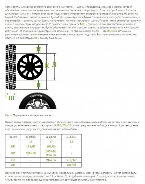 Автомобильные колёса состоят из двух основных частей — шины и твёрдого диска. Маркировка, которая об