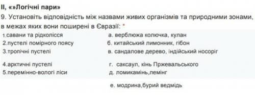 Установіть відповідність. Будь ласочка до іть потрібно дуже швидко)) ))​