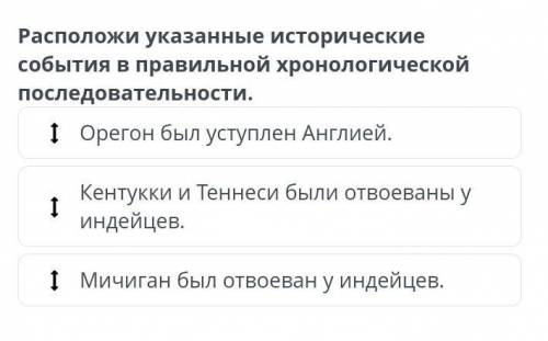 Расположи указанные исторические события в правильной хронологической последовательности ​