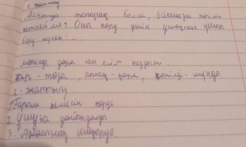 1. Мәтінді тыңда. Асқардың жауабымен келісесің бе? Өз пікірінді айт. Арайдың сұрағы таусылмайды. Ал