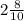 2 \frac{8}{10}