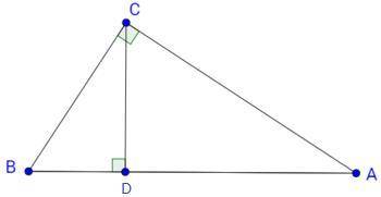 У ∆АСВ (∠С = 90º) СD⊥АВ, АD = 4, DВ = 9. Знайди СD.