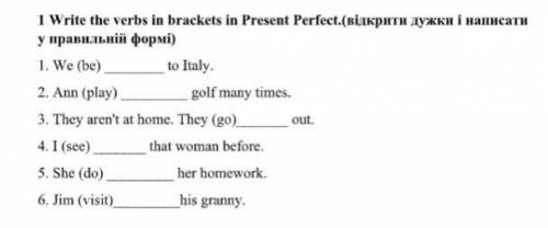 ￼￼Write the verbs in brackets in Present Perfect.