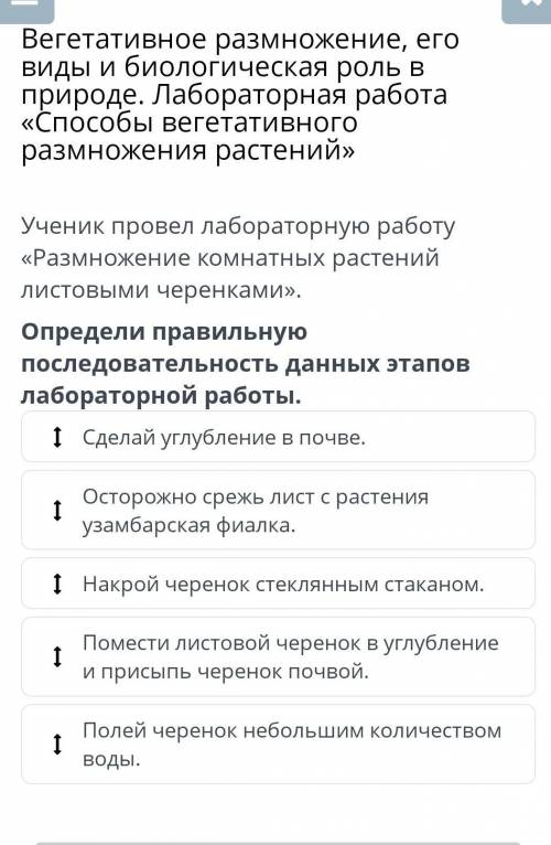 Вегетативное размножение, его виды и биологическая роль в природе. Лабораторная работа вегетативного