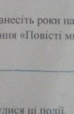 розвязати історичну задачу​.нанести роки на стрічку.скільки минуло років від створення повісті минул