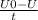 \frac{U0-U}{t\\}