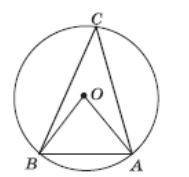Точки A, B, C лежат на окружности с центром O. угол AOB = 80, окружность AC:окружность BC = 2:3. Най