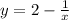 y = 2 - \frac{1}{x}